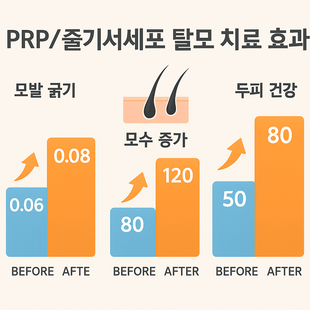 탈모 클리닉 효과 이미지